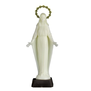 Statue fluorescente assemblée de la Vierge Miraculeuse, 2 Tailles..