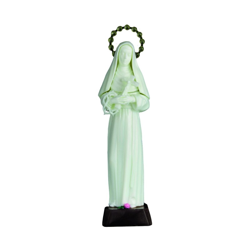 Statue fluorescente assemblée de sainte Rita, Plusieurs tailles..