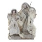 Nativité en résine et tissu H. 16.5 cm.