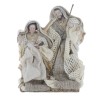 Nativité en résine et tissu H. 16.5 cm