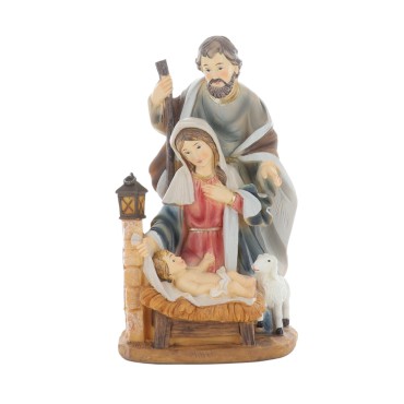 Nativite en resine H. 19 cm.