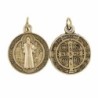 Medaille metal couleur doreee de saint Benoit, plusieurs tailles.
