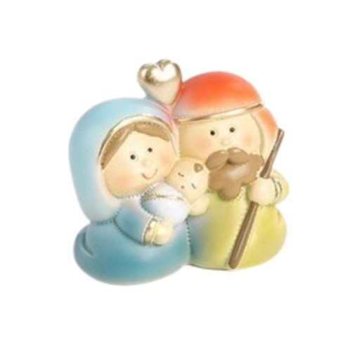 Nativité en résine couleur H. 5.2 cm.
