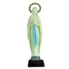 Statue fluorescente assemblee de Notre Dame de Lourdes liseret bleu, 2 tailles..