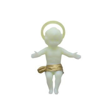Enfant Jésus bras ouverts, fluorescent pour crèche, plusieurs tailles.