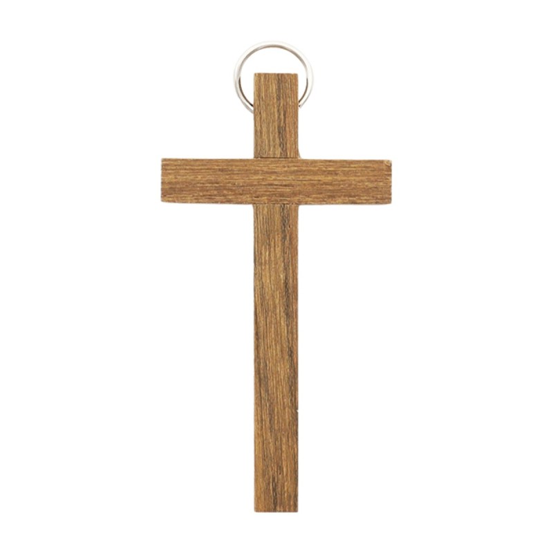 Croix de cou en bois H. 6 cm (sans cordon)..