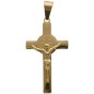 Croix de cou de Saint Benoit en acier inoxydable, H 4.50 cm. Existe de differentes couleurs.