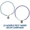 Bracelet tennis en metal avec zircon. Existe de differentes couleurs.