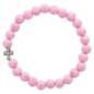 Bracelet sur élastique motif croix, Ø 7 mm. LOT DE 5
