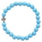 Bracelet sur élastique motif croix, Ø 7 mm. LOT DE 5