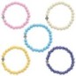 Bracelet sur élastique motif croix, Ø 7 mm. LOT DE 5