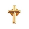 Pin's croix, en métal doré H. 2.5 cm BOITE DE 24
