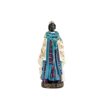 Statue de sainte Sara en résine peinte à la main.