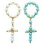 Dizainier sur câble, perles en verre nacré Ø 8 mm. Lot de 2 assortis.