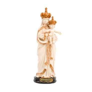 Statue de Notre-Dame de la Délivrande en résine peinte à la main.