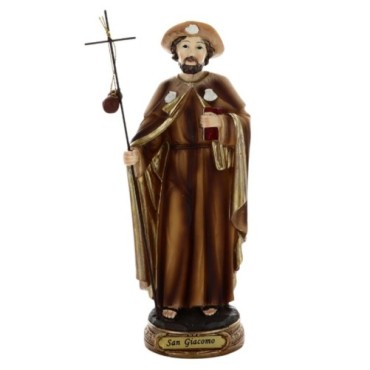 Statue en resine polychrome peinte a la main taille de 16 a 24 cm - Plusieurs Saints..