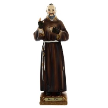 Statue en resine polychrome peinte a la main taille de 16 a 24 cm - Plusieurs Saints..