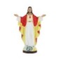 Statue du Christ Rédempteur en résine peinte à la main.