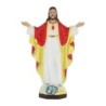 Statue du Christ Rédempteur en résine peinte à la main.
