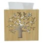 Brule parfum en bois avec arbre de vie ajoure. Taille H. 11 cm x 9.50 cm.