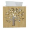 Brule parfum en bois avec arbre de vie ajoure. Taille H. 11 cm x 9.50 cm.