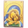 Icone en bois serigraphiee a suspendre ou a poser H.12x9 cm ou 14x10, plusieurs sujets.