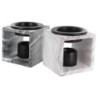 Brûle parfum en résine style ardoise marbrée Ø 10 cm H 10 cm. LOT DE 2 ASSORTIS