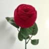 Rose velour sur tige avec chapelet a la rose a personnaliser avec une resine LOT DE 2