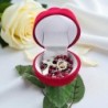 Rose velour sur tige avec chapelet a la rose a personnaliser avec une resine LOT DE 2