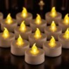 Lot de 4 lumignons blancs à piles ⌀ 3,7 cm, H. 4 cm (3 piles LR41)
