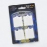 Lot de 4 lumignons blancs à piles ⌀ 4 cm, H. 8 cm (3 piles LR41)