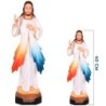 Statue Christ Miséricordieux en fibre de verre, en couleur, pour intérieur/extérieur. Plusieurs tailles.