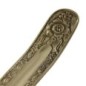 Brûle-encens en laiton ciselé pour bâtonnets, 26 × 3,5 cm..