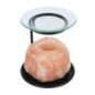 Brule parfum en sel de l´Himalaya H. 15 cm L. 10 cm, vendu sans bougie.