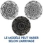 Brûle-encens en stéatite décorée pour bâtonnets, Ø 9 cm. Livré en boîte individuelle..