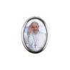 Plaque auto forme ovale H. 3,8 cm en metal avec resine, plusieurs saints.