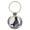 Porte-clés en métal couleur argenté de forme ronde Ø 3.8 cm. Livré en boite cadeaux. Existe avec différents Saints.