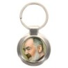 Porte-clés en métal couleur argenté de forme ronde Ø 3.8 cm. Livré en boite cadeaux. Existe avec différents Saints.