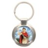 Porte-clés en métal couleur argenté de forme ronde Ø 3.8 cm. Livré en boite cadeaux. Existe avec différents Saints.