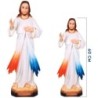 Statue Christ Miséricordieux en fibre de verre, en couleur, pour intérieur/extérieur. Plusieurs tailles.