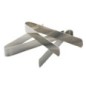 Pince a charbon en acier inoxydable, longueur 12 cm - BOITE DE 3.