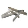 Pince a charbon en acier inoxydable, longueur 12 cm - BOITE DE 3