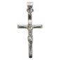 Croix avec Christ en argent 925 °/°° H. 2 cm. (0.89 g) Livré en boite