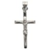 Croix avec Christ en argent 925 °/°° H. 2 cm. (0.89 g) Livré en boite