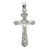 Croix avec Christ en argent 925 °/°° H. 2 cm. (0.84 g) Livré en boite