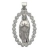 Médaille avec la Vierge de Guadalupe en argent 925 °/°° avec OZ H. 2 cm (1.39 g) Livré en boite