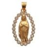 Médaille avec la Vierge de Guadalupe en plaqué or avec OZ H. 2 cm. Livré en boite