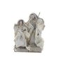Nativité en résine et tissu H. 16.5 cm.