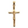 Croix avec Christ en plaqué or H 2.5 cm. Livré en boite