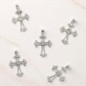 Croix chaldéenne en argent 925 °/°° H 2 cm (1 g) Livré en boite